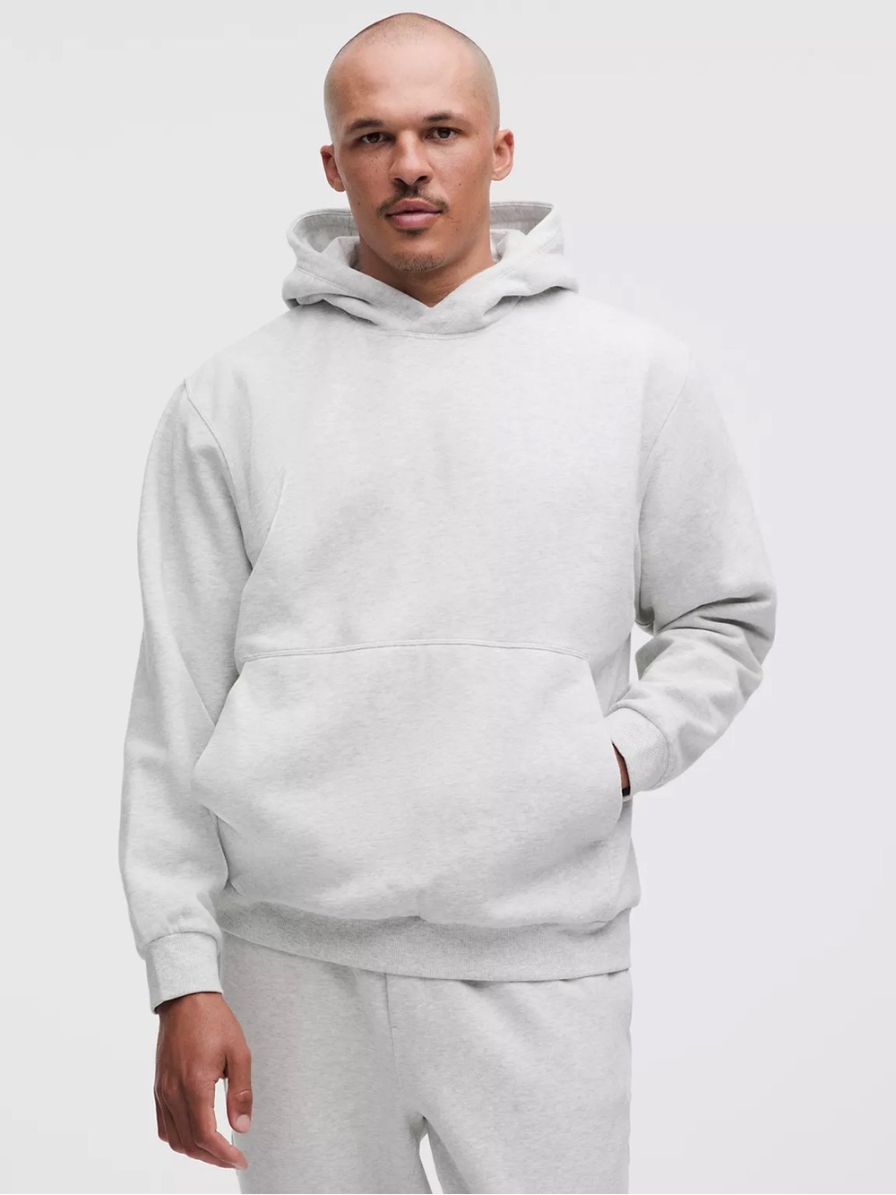 Lululemon Steady State Hoodie Heathered Core Ultra Light Grey Sweatshirt Gray